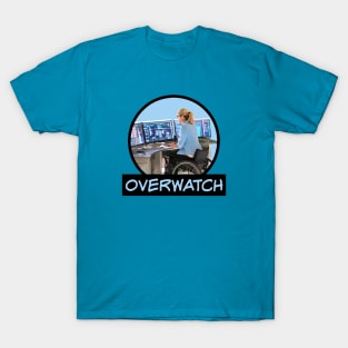 Overwatch - Felicity Smoak - Comic Book Text - Blue T-Shirt